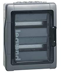 Legrand 001922 Coffret Étanche Plexo avec Embouts à Perforation Directe Prémontés IP65 IK09, 2X12 Modules, Gris