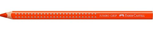 Faber-Castell 110915 - Buntstift Jumbo Grip, kadmiumorange dunkel