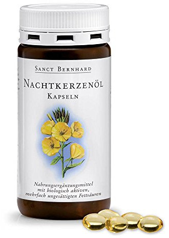 Sanct Bernhard Nachtkerzenöl-Kapseln mit Gamma-Linolensäure | 200 Kapseln