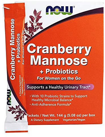 Now Cranberry Mannose + Probiotics Powder