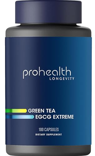 ProHealth Longevity Green Tea EGCG Extreme (390mg EGCG, 100 Capsules) (Green Tea Supplement)
