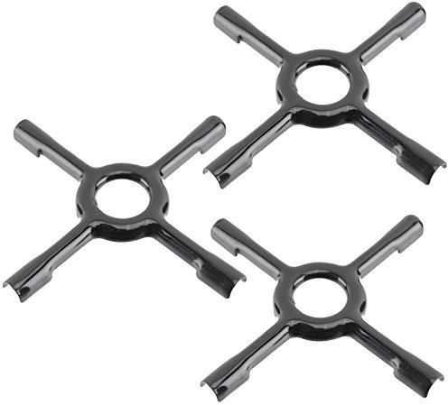 SPARES2GO Universal-Untersetzer für Gasherd, Keramik, Mokka-Untersetzer, klein, 130 mm, 3 Stück