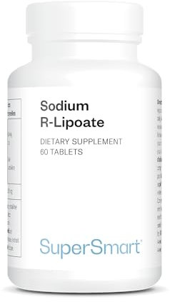 Supersmart - Sodium R-Lipoate (Sel de Sodium de l’Acide R-Alpha-Lipoïque) - Antioxydant | Sans OGM - 60 Capsules Végétariennes