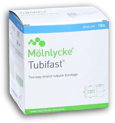 TUBIFAST Schlauchverband, blau, groß, 10 m