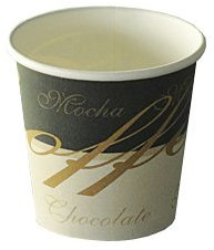 Aluplast 100 Gobelets en Carton Coffee Chic 10 cl