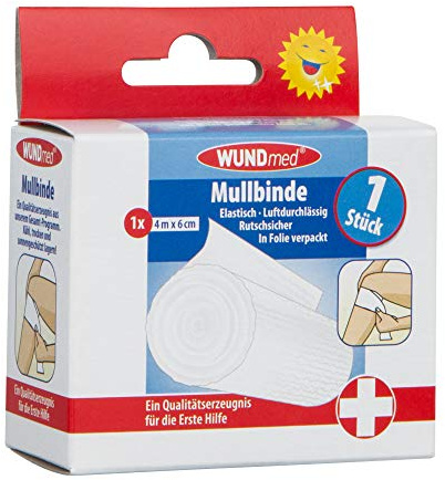 WUNDmed® 02-103 ullbindemedel elastisk 6 cm x 4 m