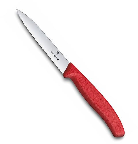 Victorinox CUCHILLO PARA VERDURA, FIBROX ROJO SIERRA, 10CM