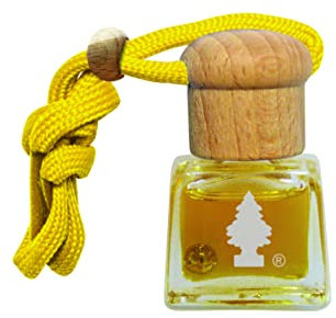 WUNDER-BAUM Duftflakon I Langanhaltender Duft im Auto oder zu Hause I Vanilla I 1 Stück, Orange