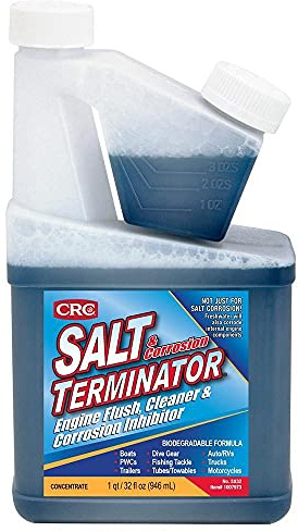 CRC Salt Terminator Engine Flush, Cleaner & Corrosion Inhibitor SX32 – 32 Fl. Oz., Engine Flush Cleaner for Cooling Systems, Trucks, and Marine Engines