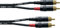 CORDIAL Cable audio doble Rca 3 m Cable AUDIO Essentials RCA
