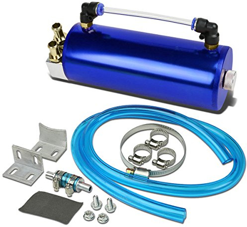 DNA MOTORING OCT-BL Aluminum Oil Catch Can, Blue