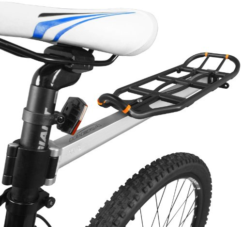 Ibera PakRak Bicycle Seatpost-mounted Commuter Carrier - Rear Cargo Rack, Easy Quick-Release System for Panniers