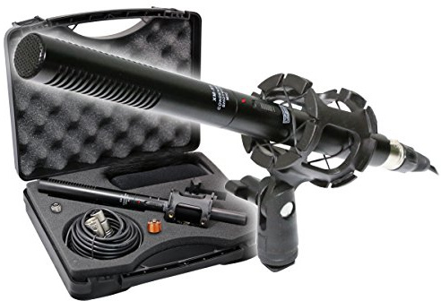 VidPro XM-55 13-Piece Professional Video & Broadcast Unidirectional Condenser Shotgun Microphone Kit - Complete Set Includes 2 Mounts Adapters Cables and More Perfect for Indoor and Outdoor Recording