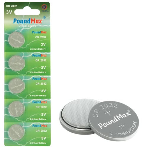 CR2032, 2032, DL2032 3V Lithium Knopfzelle 5 Stück, kompatibel mit AirTag, quecksilberfrei Knopfbatterien für elektronische Kleingeräte-Autoschlüssel, Fernbedienungen, Waagen and medizinische Geräte