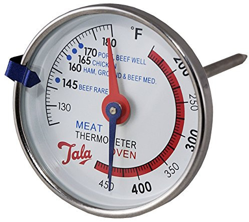 Tala Stainless Steel Dual Meat Probe and Oven Thermometer, Clear and Easy to Read dial and Perfect for esnuring The Perfect Cooking temperture