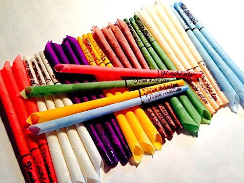 32 Konische Ohrkerzen Ohrenkerzen farbig ZweiohrkerZen®, 16 Paar mit Duft, Trichterform konisch