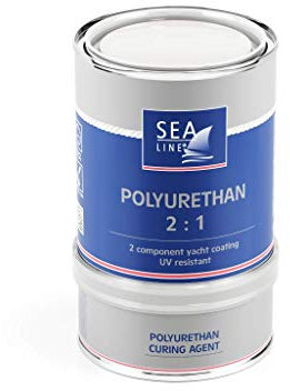 SEA, LINE Vernis 2K polyuréthane pour bateau - 0,75 l - Couleur : blanc
