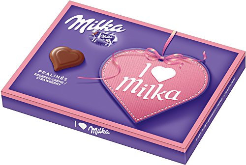 Milka I love Milka, Erdbeer, 5er Pack (5 x 110 g)