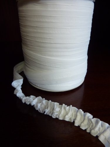 Gardinenband,Universalband 22 mm, weiß,10 m