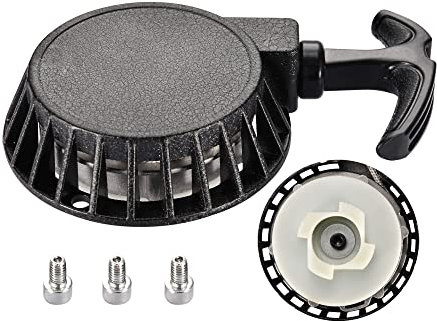 GOOFIT Black Pull Start Recoil Starter Montaje Reemplazar Para 2 stroke 43cc 47cc 49cc Pocket Bike Brush Cutter ATV Mini Dirt Bike Scooter Water pump