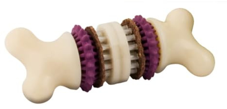 PetSafe Busy Buddy - Juguete Mordedor Interactivo con Anillos de Golosinas para Masticación Diaria - Apto para Lavavajillas - Pequeño