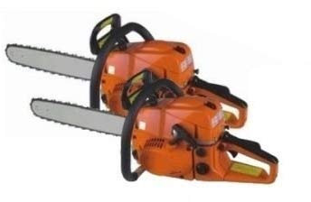 GrecoShop Doppia/2 pezzi Motosega per Potatura a Scoppio 52cc (51,7cc) Professionale con Motore 2 Tempi e Lama da 50cm - Super Offerta Limitata!!!