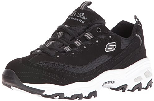 Skechers Women's D'lites biggest Fan Fashion Sneaker, Biggest Fan Black, 6 UK