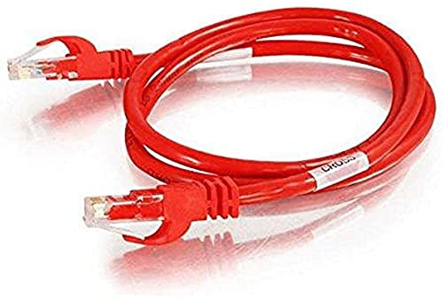 C2G/ Cables To Go Legrand Cat6 Crossover Patch Cable, Snagless Unshielded Cat6 Patch Cable, Red Crossover Ethernet Cable, 25 Foot Snagless UTP Ethernet Cable, 1 Count, 27865