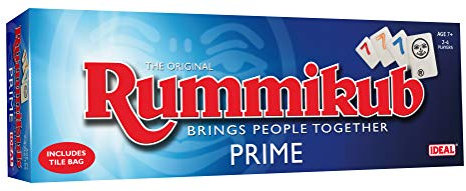 John Adams IDEAL, Rummikub Prime Game: Brings People Together, Family Strategy Games, for 2-4 Players, Ages 7+