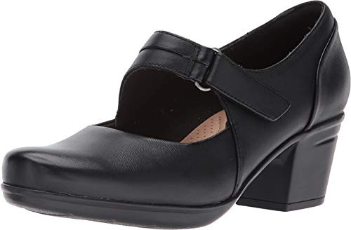 Clarks Emslie Lulin, Zapatos de tacón para Mujer, Cuero Negro, 37.5 EU
