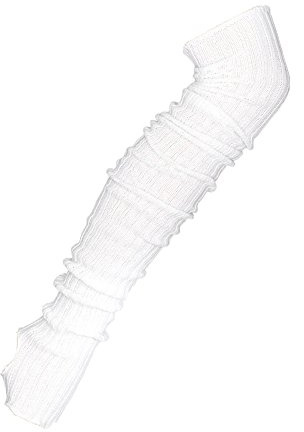 Starlite 89cm White Stirrup Legwarmers