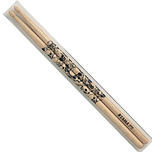Tama 7A Sticks O7A-S Skull, Natur, schwarzer Druck - Drumsticks