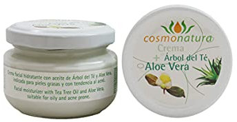 Crema Hidratante Facial con Árbol del Té y Aloe Vera: Tu Rutina de Cuidado Facial Natural - Ideal para pieles con acné - Thermal Teide 160100