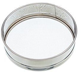 KitchenCraft Setaccio Rotondo/a Tamburo a Maglia Fine, 20,5 cm