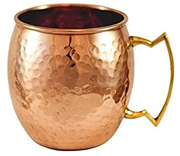 Zap Impex Reines Kupfer Moscow Mule Tasse, keine Beschichtung, gehämmerten Kupfer, ideal für alle gekühlten Getränk blendend zu unterhalten & Bar oder zu Hause, große Bar Geschenk