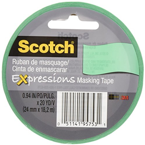 Scotch Decorative Masking Tape 0.94X 20 Yards-Mint