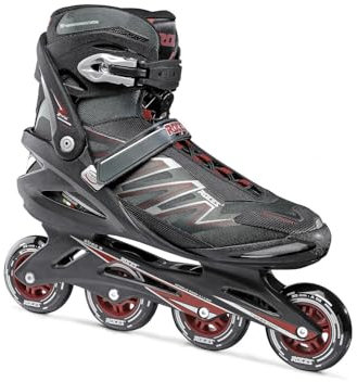 Roces Pattini in linea da uomo Big ZYX, nero/rosso, taglia 44