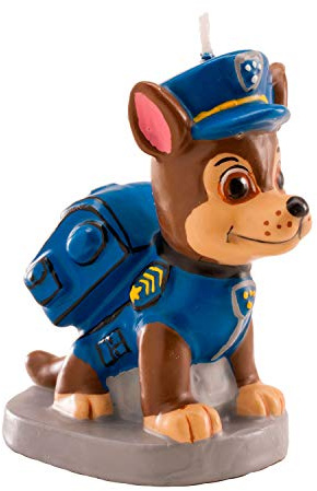 Dekora - 346170 PAT PATROUILLE Bougie Figurine 3D Cire Bleu 9 x 5 x 15 cm