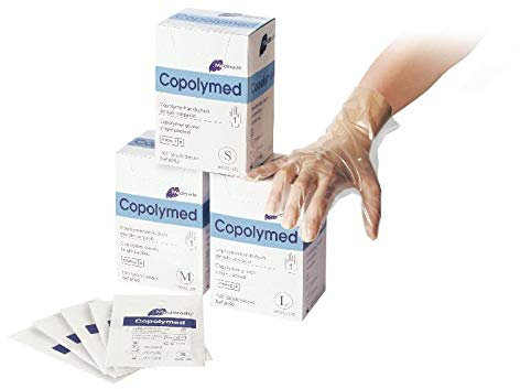 Meditrade 8092 M Copolymed Gants d'examen stériles, non poudrés vendus par paire, , taille Medium (Lot de 100)