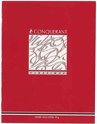 CONQUERANT Lot de 20 Cahiers de devoirs 17 x 22 cm SEYES 48 pages 90g