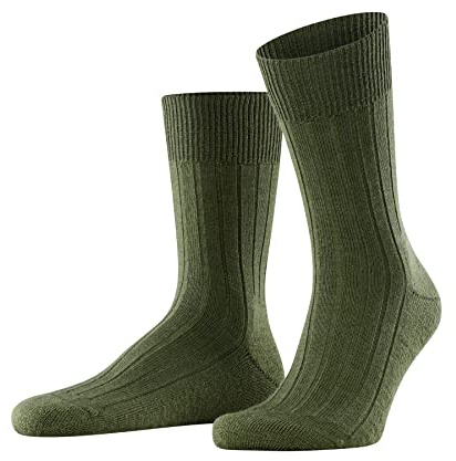 FALKE Teppich Im Schuh M So laine unies 1 paire, Chaussettes Homme, Vert Herb 7754, 41-42