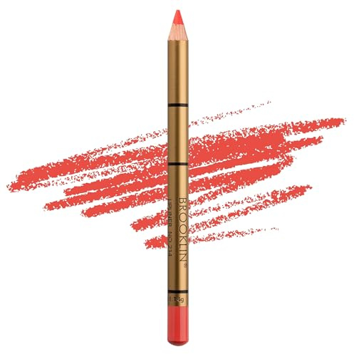 Impala - Lápiz de Labios Brooklin Waterproof Color Coral Anaranjado Mate 214 | Perfilador de Labios Permanente | Lápiz Labial Resistente al Agua | Delineador de Labios de Larga Duración