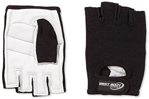 Best Body Nutrition Power Handschuhe – Schwarz – Größe M – Fitness Handschuhe – Komfortabel – Gepolstertes Innenhandleder – Atmungsaktiv – Nylon Handrücken – Training – Gym – Gewichtheben