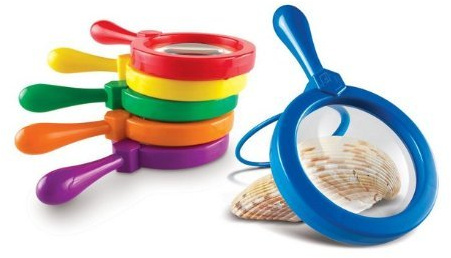 Single Learning Resources Jumbo Magnifying Glass for Kids (One Magnifying Glass of Random Color Per Order) by Learning Resources