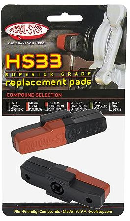 Kool Stop Unisex – Erwachsene Bremsschuh-03177672 Bremsschuh, Schwarz,Orange, Einheitsgröße