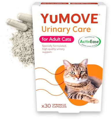 YuMOVE Urinary Care Supplements for Adult Cats, Urinary and Bladder Support with Natural Ingredients, 30 Sprinkle Capsules