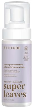 ATTITUDE Nettoyant Visage Micellaire Moussant, Pour Femme Enceinte, Doux pour la Peau, Végane, Certifié EWG Verified, Testé Dermatologiquement, Parfum Rose & Fleurs Blanches, 150 mL