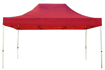TOOLPORT Faltzelt Professional 3x4,5 m ohne Seitenteile Faltpavillon ALU Pavillon Partyzelt in rot