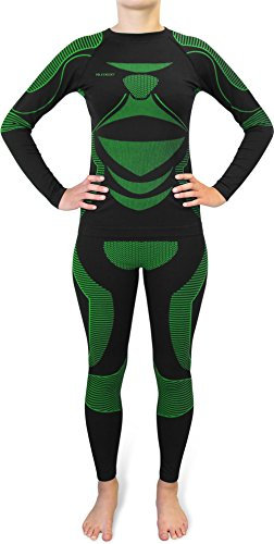 Polar Husky Sport-Funktionsunterwäsche-Set für Damen und Herren Farbe Extreme Active Wear/Grün Größe S/M
