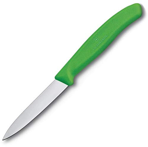 Victorinox 67606L114 Cuchillo de pelar, 8 cm, 7,6 cm, verde